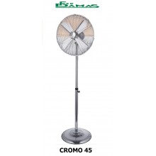 VENTILATORE A PIANTANA IN METALLO CROMATO D.45 MODELLO "CROMO 45"  CFG ART. EV080